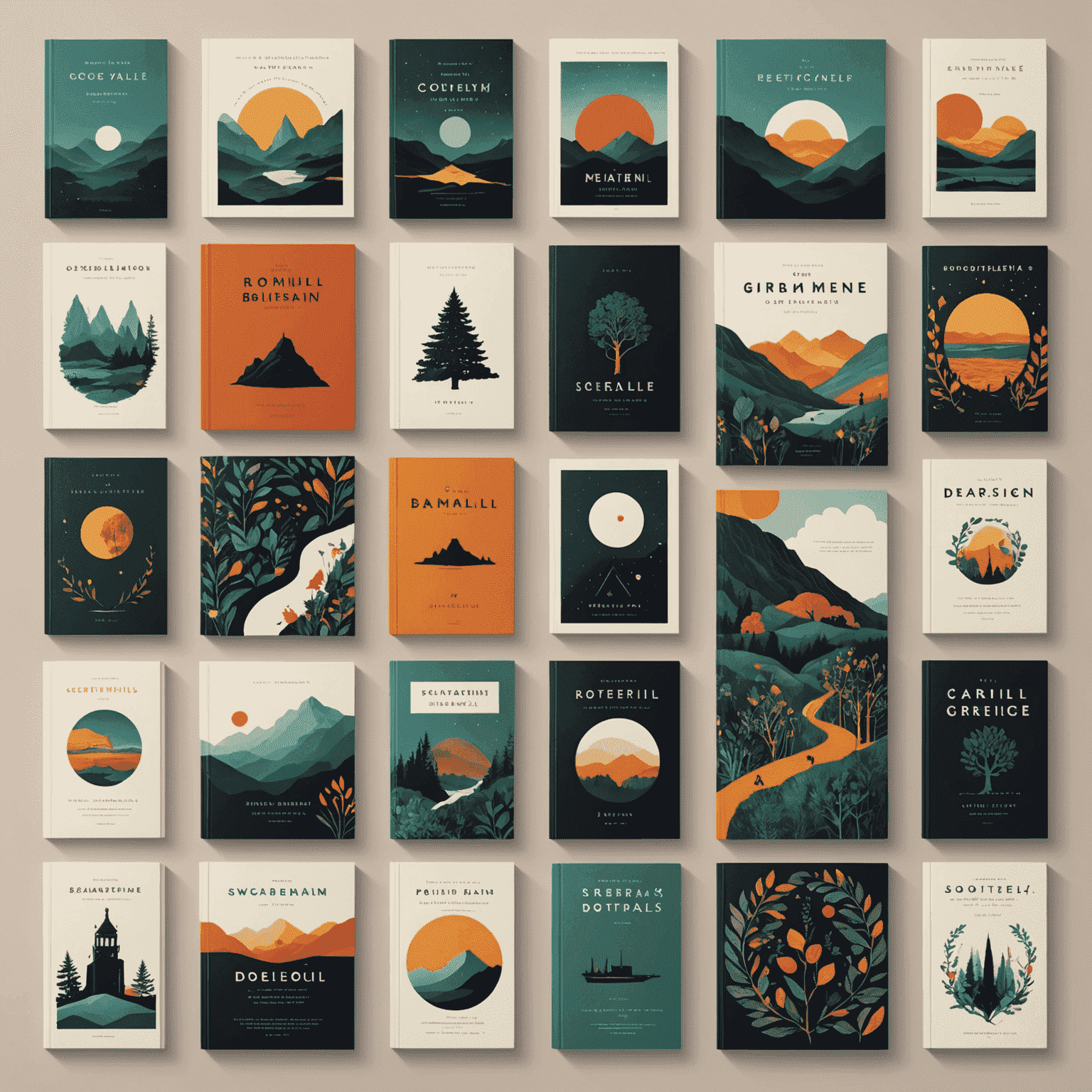 A collage of beautifully designed book covers showcasing various genres and styles, from minimalist to elaborate illustrations